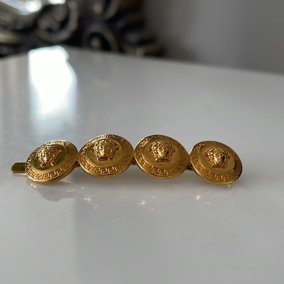 VERSACE Medusa Logo Slide Pin Hair Accessory - Picture 10 of 12